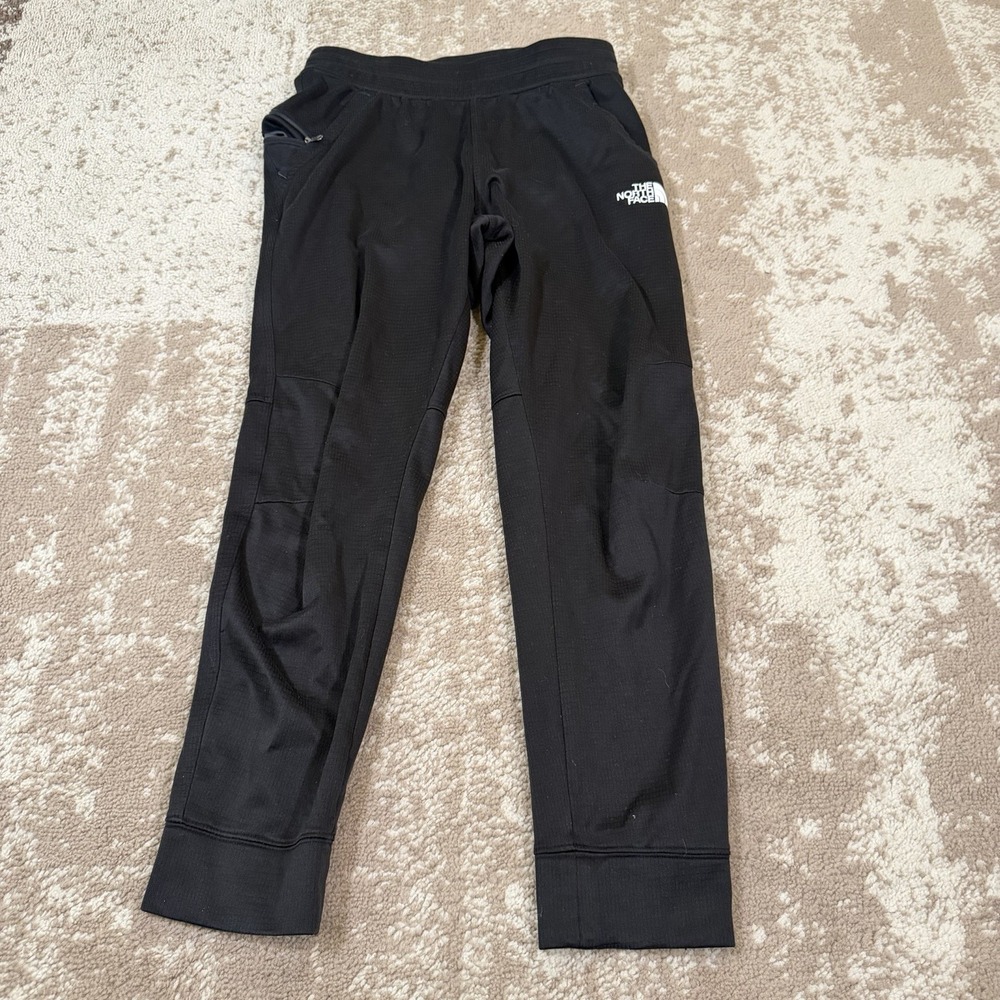 The North Face Pants Mens Small Black Joggers Elastic Waist Tapered Leg